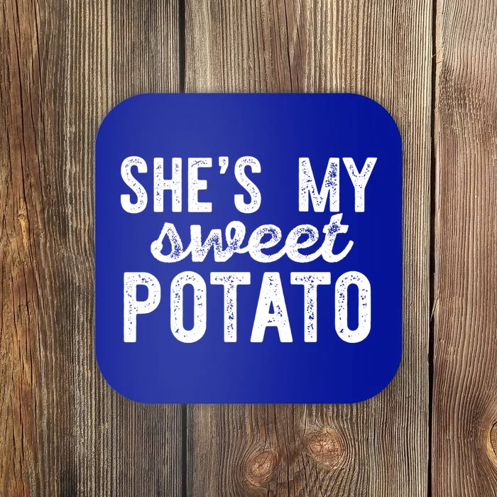 Shes My Sweet Potato Funny Thanksgiving Couple Meme Great Gift Coaster