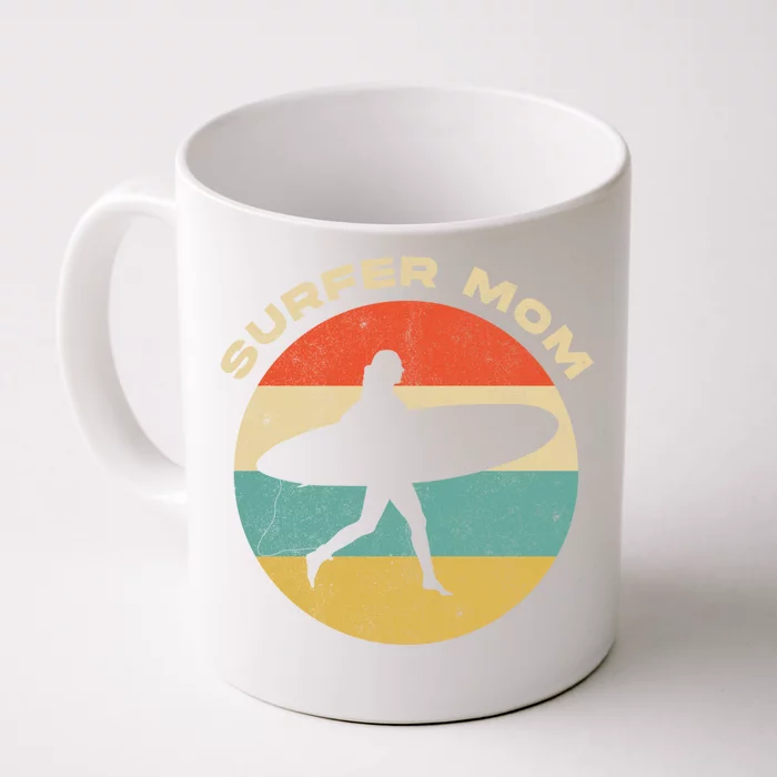 Surfer Mom Surfing Mother's Day Windsurfing Mother Cool Gift Front & Back Coffee Mug