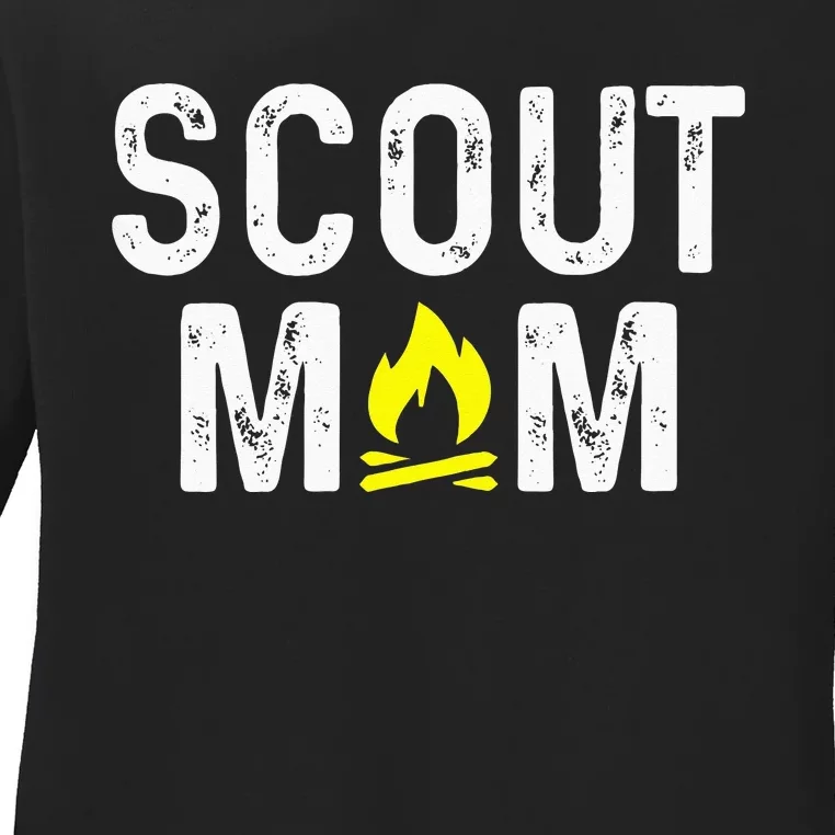 Scouting Mom Scout Mother Scouts Ladies Long Sleeve Shirt