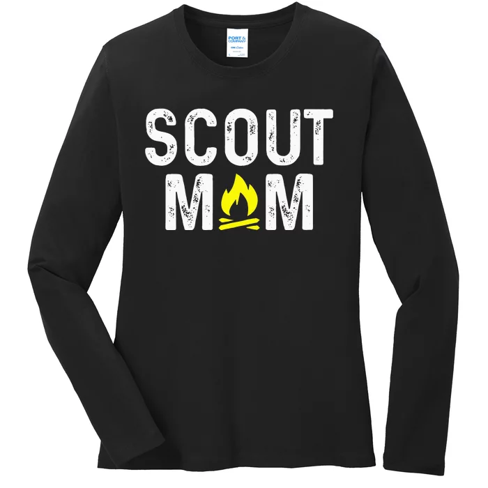 Scouting Mom Scout Mother Scouts Ladies Long Sleeve Shirt