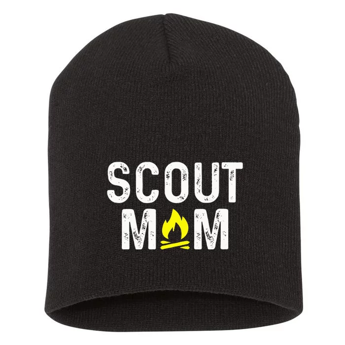 Scouting Mom Scout Mother Scouts Short Acrylic Beanie