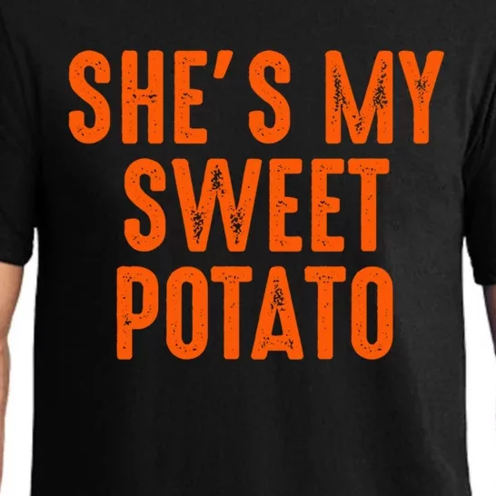 Shes My Sweet Potato Gift I Yam Couples Matching Funny Gift Pajama Set