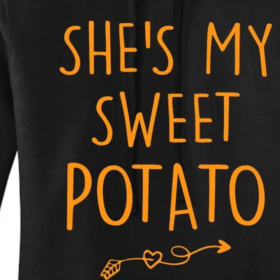 SheS My Sweet Potato I Yam Set Couples Thanksgiving Women's Pullover Hoodie