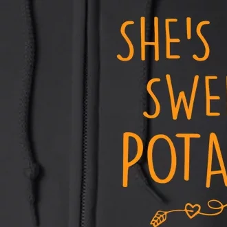 SheS My Sweet Potato I Yam Set Couples Thanksgiving Full Zip Hoodie