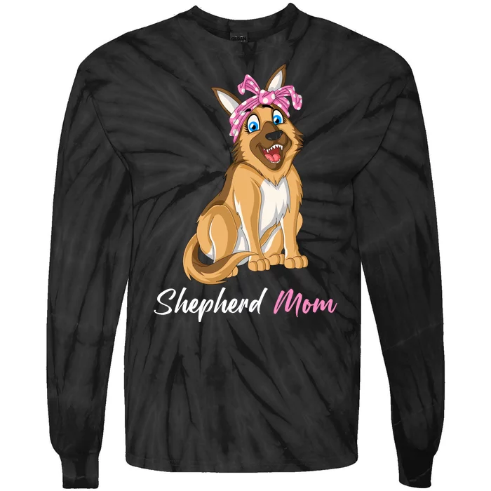 Shepherd Mom Tie-Dye Long Sleeve Shirt