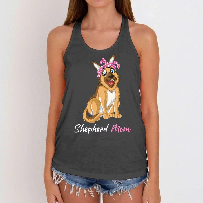 Shepherd Mom Women's Knotted Racerback Tank