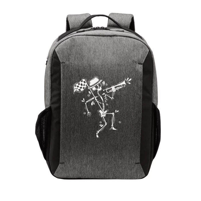 Ska Music Skeleton With Trumpet Jazz Music Style Vector Backpack