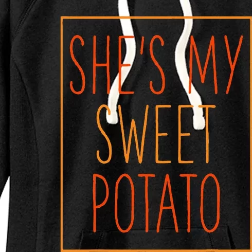 SheS My Sweet Potato Thanksgiving Matching Couples Set Him Women's Fleece Hoodie