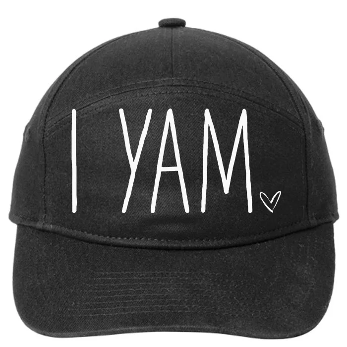 SheS My Sweet Potato I Yam Thanksgiving Matching Couple Set 7-Panel Snapback Hat