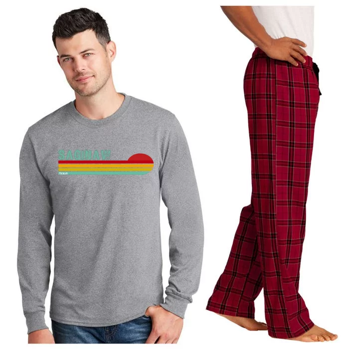 Saginaw Michigan Long Sleeve Pajama Set