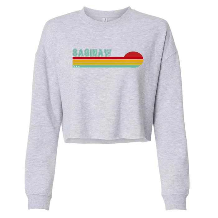 Saginaw Michigan Cropped Pullover Crew