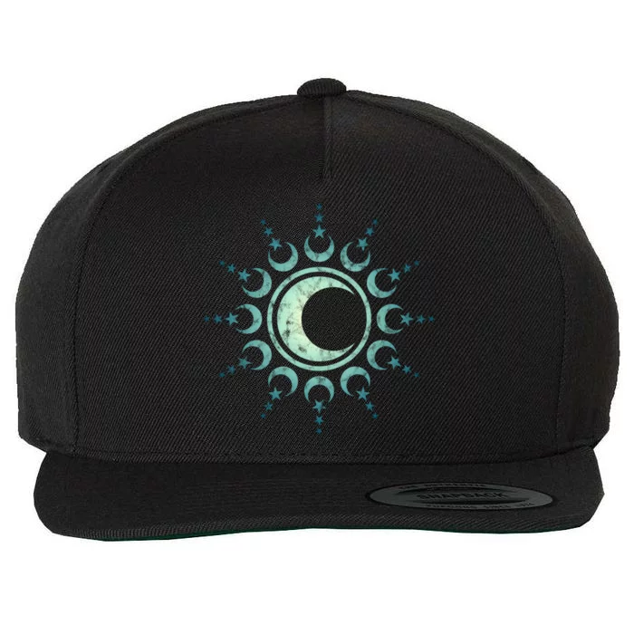 Sun Moon Stars Dala Yoga Spirituality Magic Wicca Sky Cool Gift Wool Snapback Cap