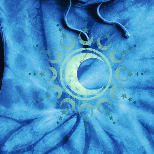 Sun Moon Stars Dala Yoga Spirituality Magic Wicca Sky Cool Gift Tie Dye Hoodie