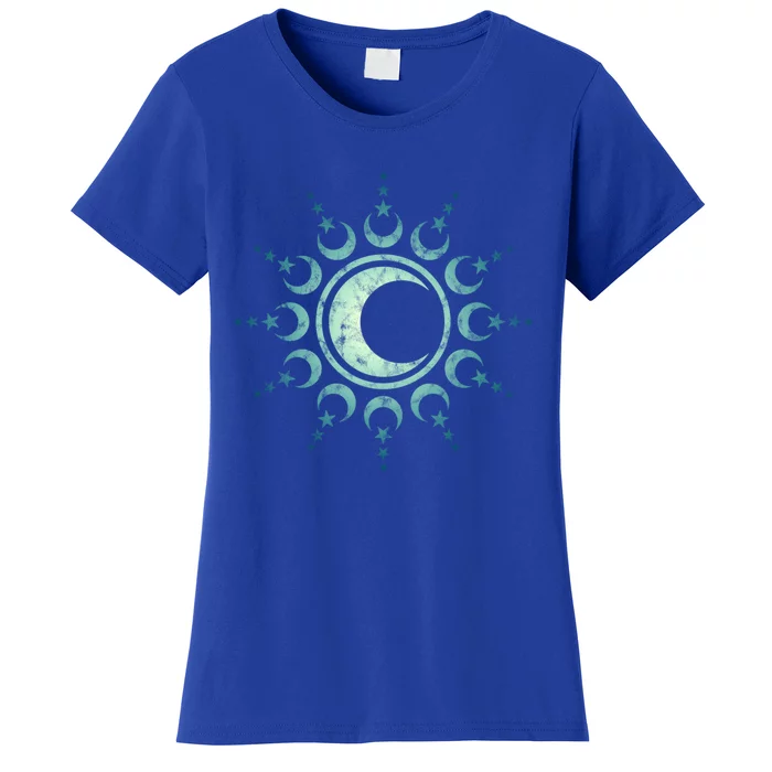 Sun Moon Stars Dala Yoga Spirituality Magic Wicca Sky Cool Gift Women's T-Shirt