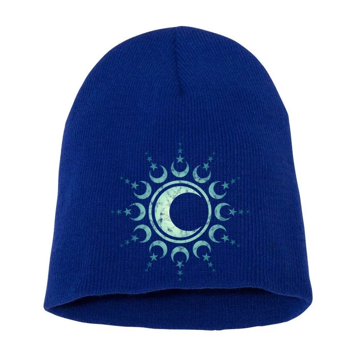 Sun Moon Stars Dala Yoga Spirituality Magic Wicca Sky Cool Gift Short Acrylic Beanie