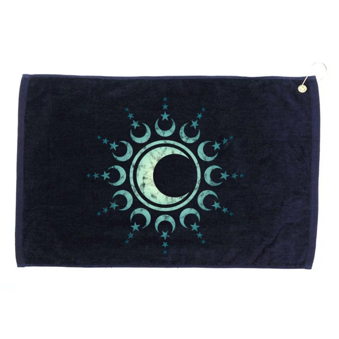 Sun Moon Stars Dala Yoga Spirituality Magic Wicca Sky Cool Gift Grommeted Golf Towel