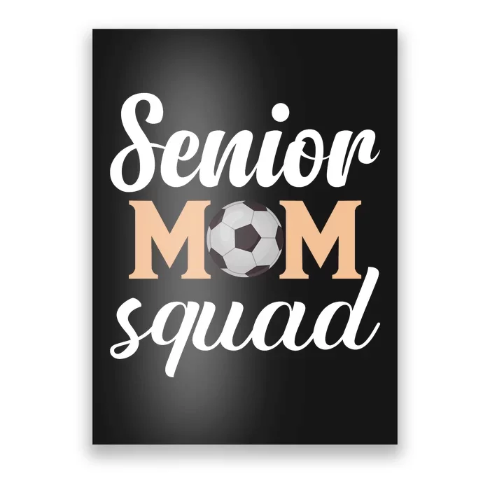 Senior Mom Squad Football Graphic Poster