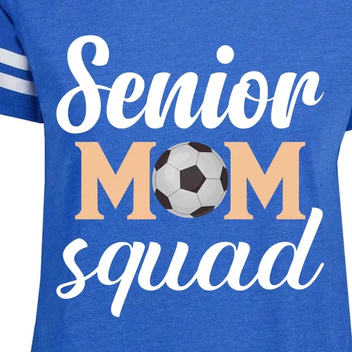 Senior Mom Squad Football Graphic Enza Ladies Jersey Football T-Shirt