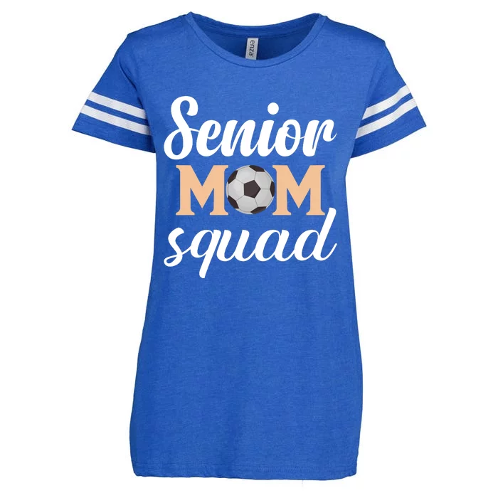 Senior Mom Squad Football Graphic Enza Ladies Jersey Football T-Shirt