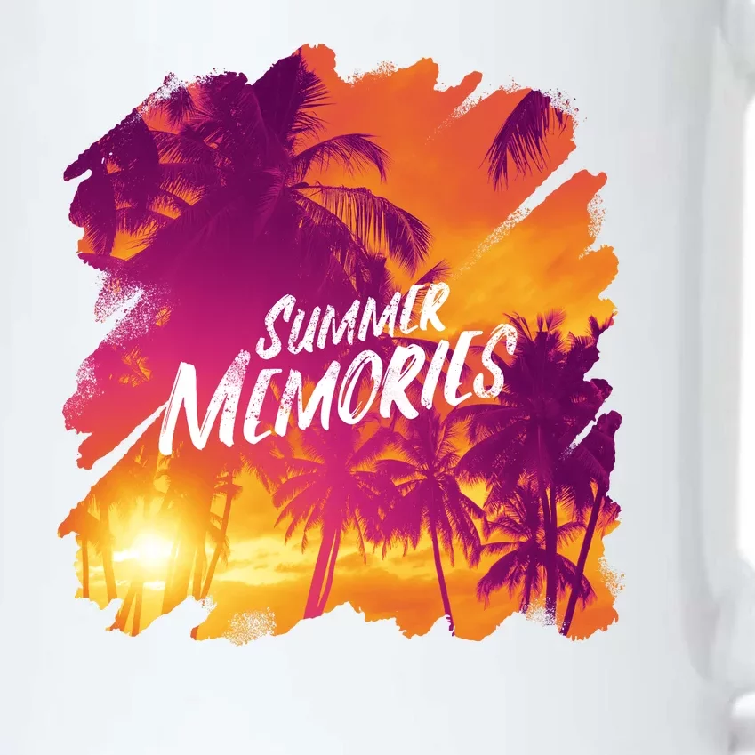 Summer Memories Sunset Beach Black Color Changing Mug