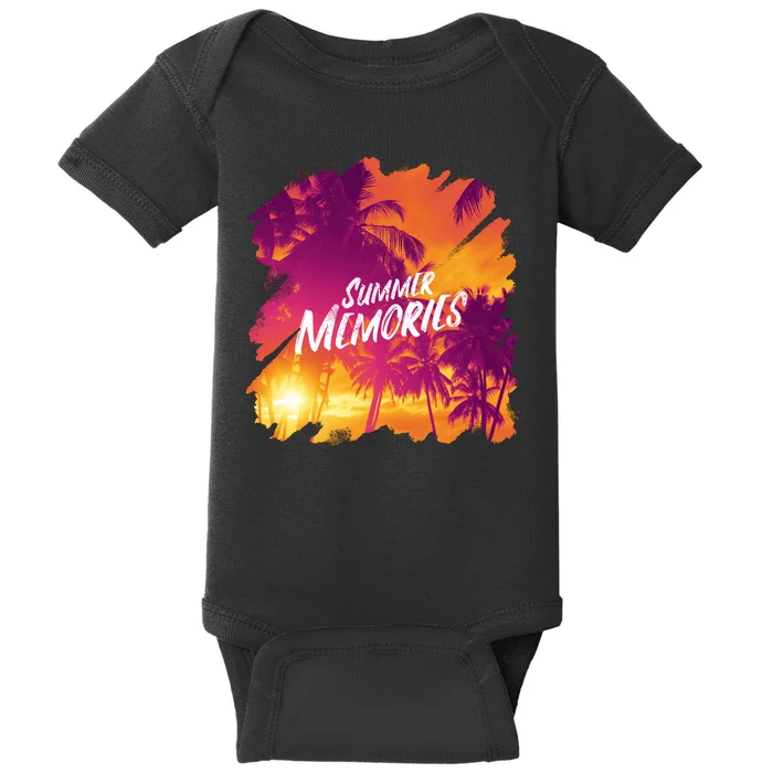 Summer Memories Sunset Beach Baby Bodysuit