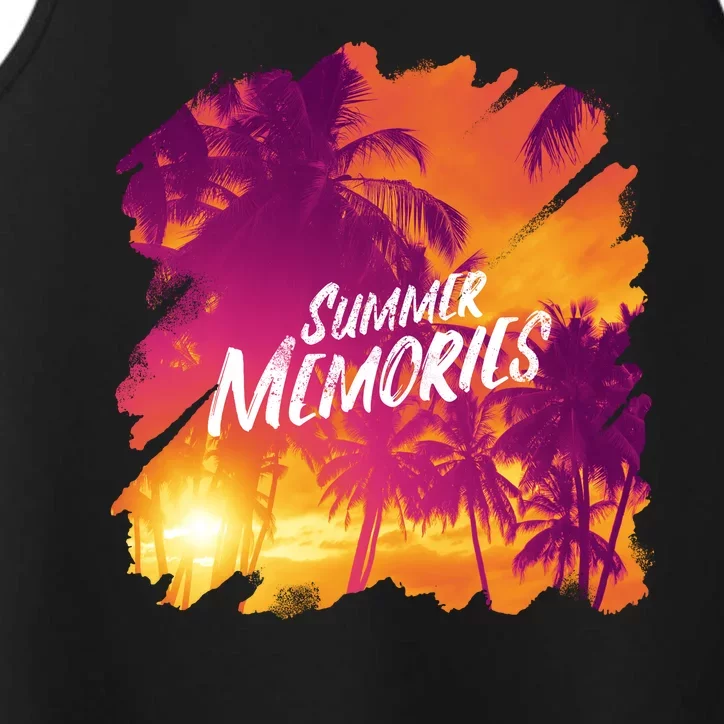 Summer Memories Sunset Beach Performance Tank