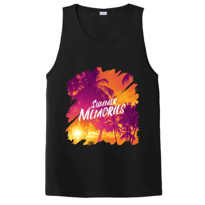 Summer Memories Sunset Beach Performance Tank