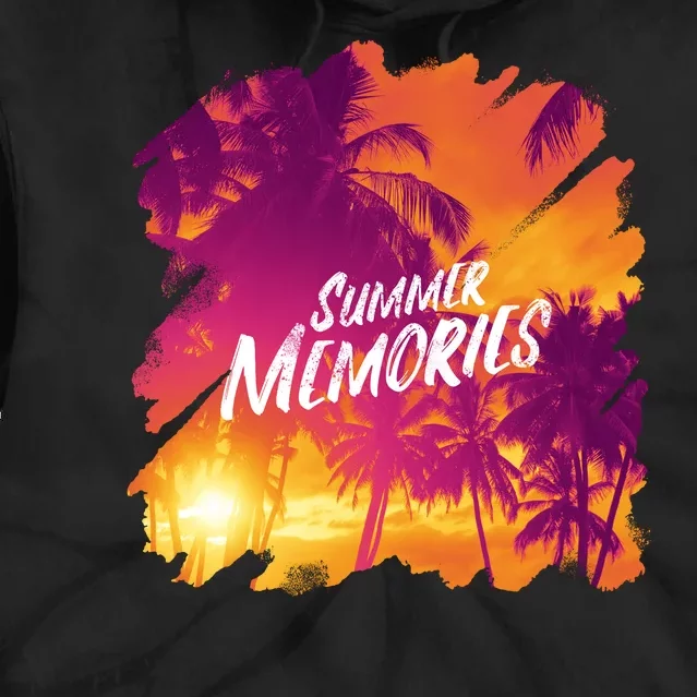 Summer Memories Sunset Beach Tie Dye Hoodie