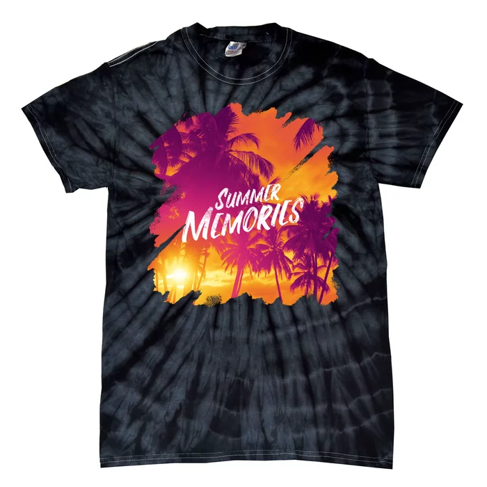 Summer Memories Sunset Beach Tie-Dye T-Shirt