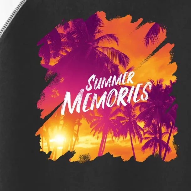 Summer Memories Sunset Beach Toddler Fine Jersey T-Shirt