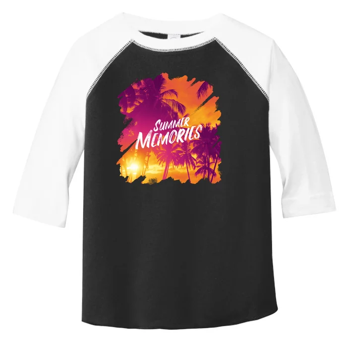 Summer Memories Sunset Beach Toddler Fine Jersey T-Shirt