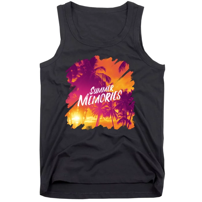 Summer Memories Sunset Beach Tank Top