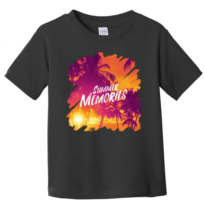 Summer Memories Sunset Beach Toddler T-Shirt