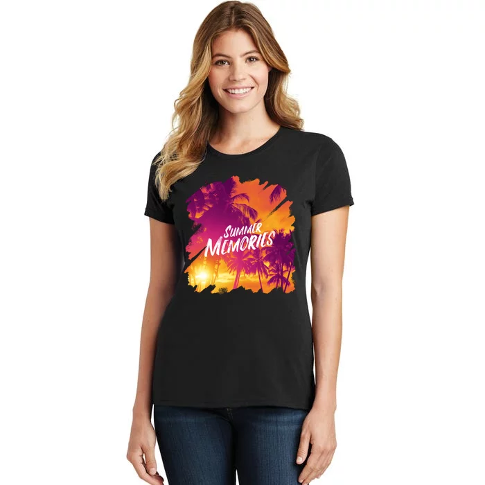 Summer Memories Sunset Beach Women's T-Shirt