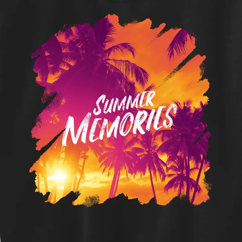 Summer Memories Sunset Beach Kids Sweatshirt