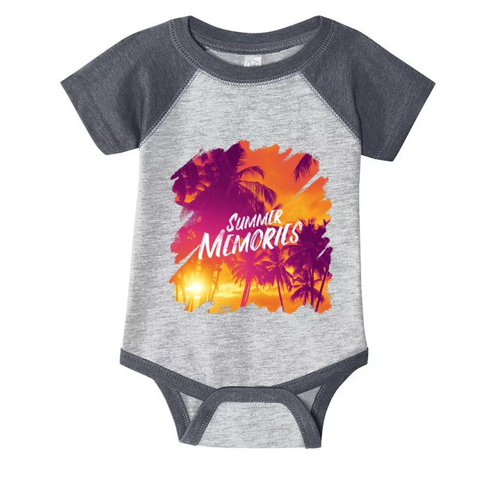 Summer Memories Sunset Beach Infant Baby Jersey Bodysuit