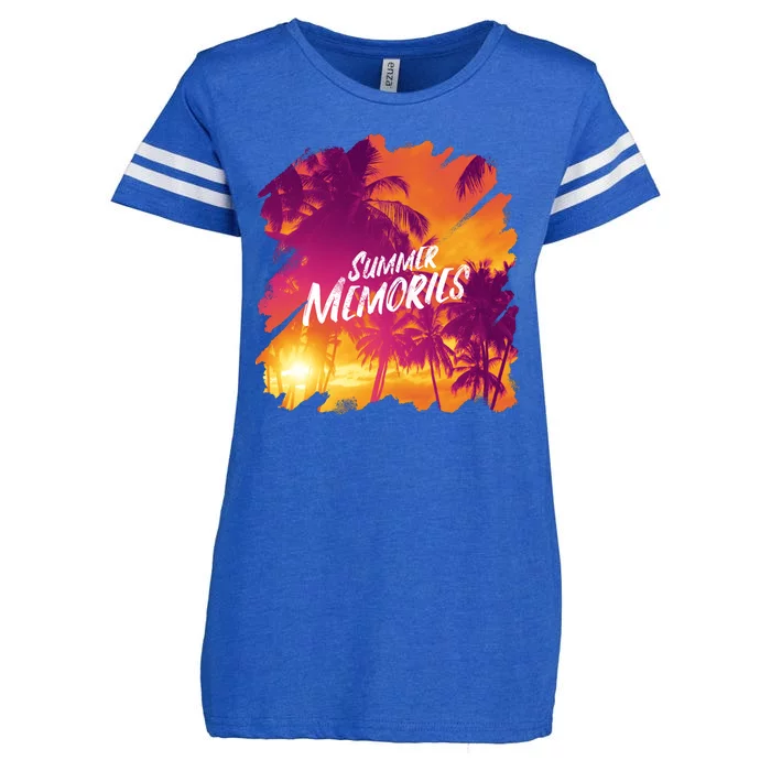 Summer Memories Sunset Beach Enza Ladies Jersey Football T-Shirt