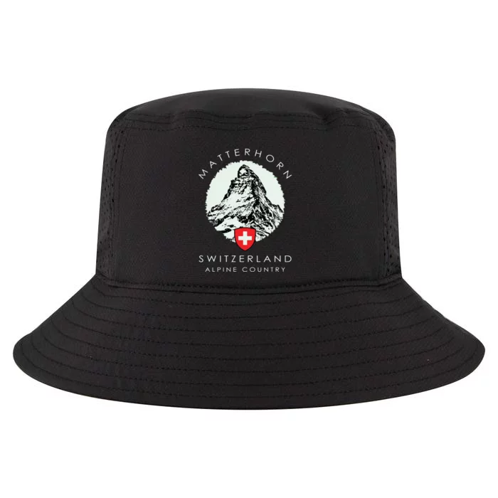 Switzerland Matterhorn Cool Comfort Performance Bucket Hat