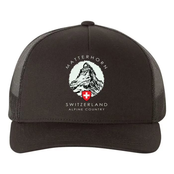 Switzerland Matterhorn Yupoong Adult 5-Panel Trucker Hat