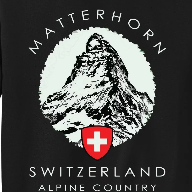 Switzerland Matterhorn Tall Sweatshirt