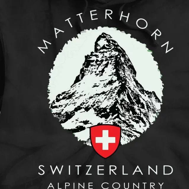 Switzerland Matterhorn Tie Dye Hoodie