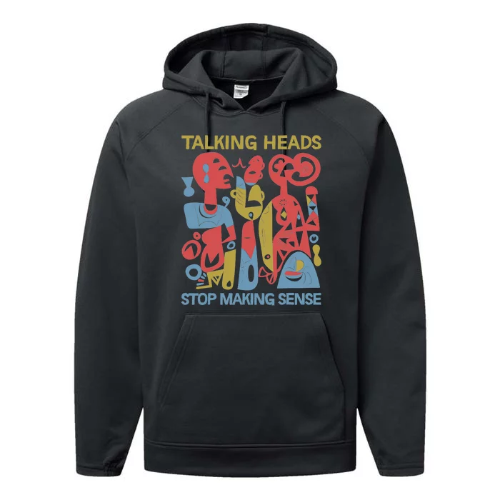 Stop Making Sensee Talking Heads Retro Funny Performance Fleece Hoodie