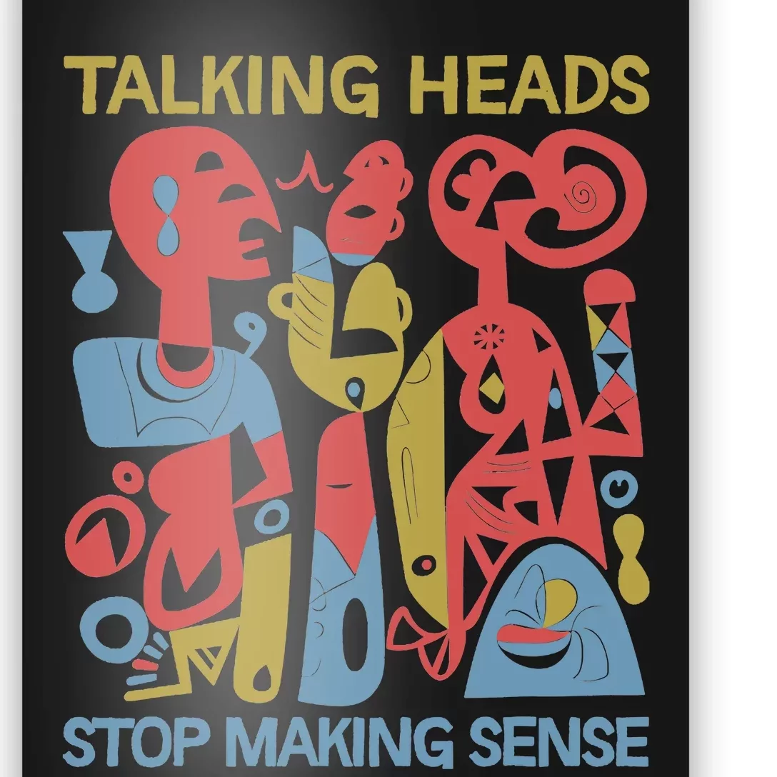 Stop Making Sensee Talking Heads Retro Funny Poster