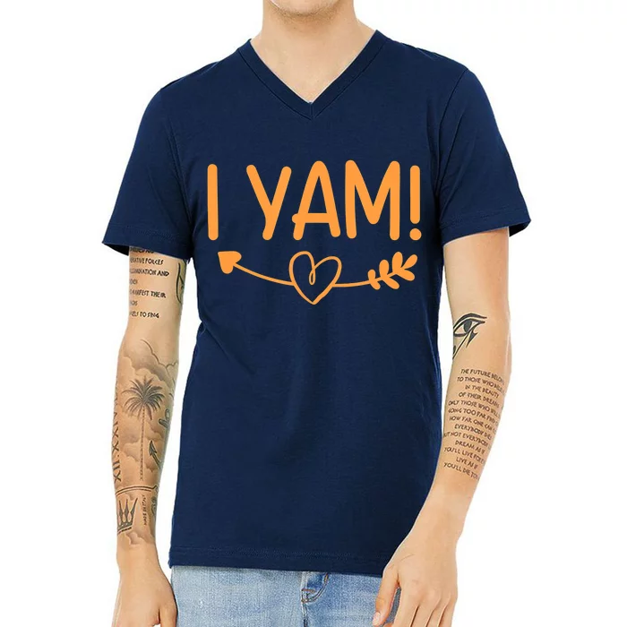 She's My Sweet Potato I YAM Couple Matching V-Neck T-Shirt