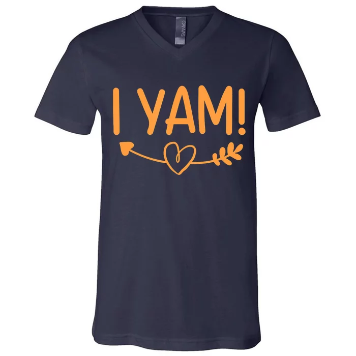 She's My Sweet Potato I YAM Couple Matching V-Neck T-Shirt