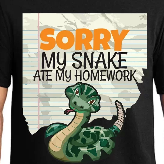 Sorry My Snake Ate My Homework Teacher School Pajama Set