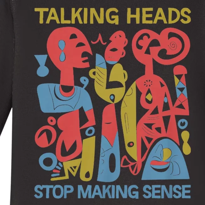 Stop Making Sensee Talking Heads Retro Funny Baby Long Sleeve Bodysuit