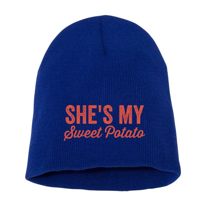 Shes My Sweet Potato Couples Matching Outfits For Him And Her Cool Gift Short Acrylic Beanie