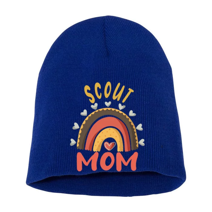 Scout Mom Scouting Gear Cub Camping Lover Great Gift Short Acrylic Beanie