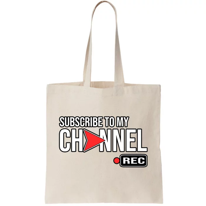 Social Media | Subscribe To My Channel | Influencer Tote Bag